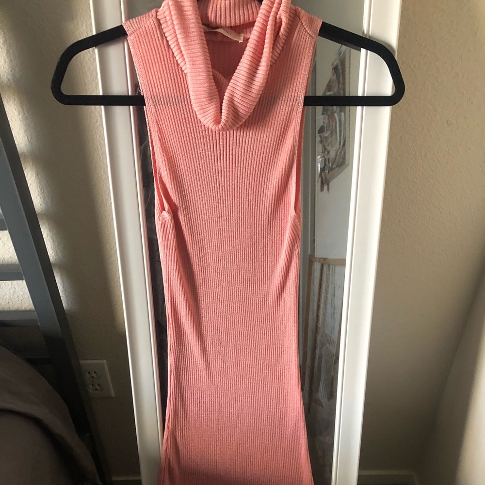 AmericanaKnit turtleneck sweater dress